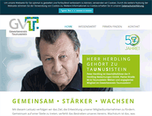 Tablet Screenshot of gewerbeverein-tst.de